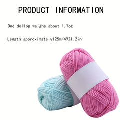 Cotton Yarn Hand Knitted Thread DIY Knitting Crocheting Scarf Hat Sweater