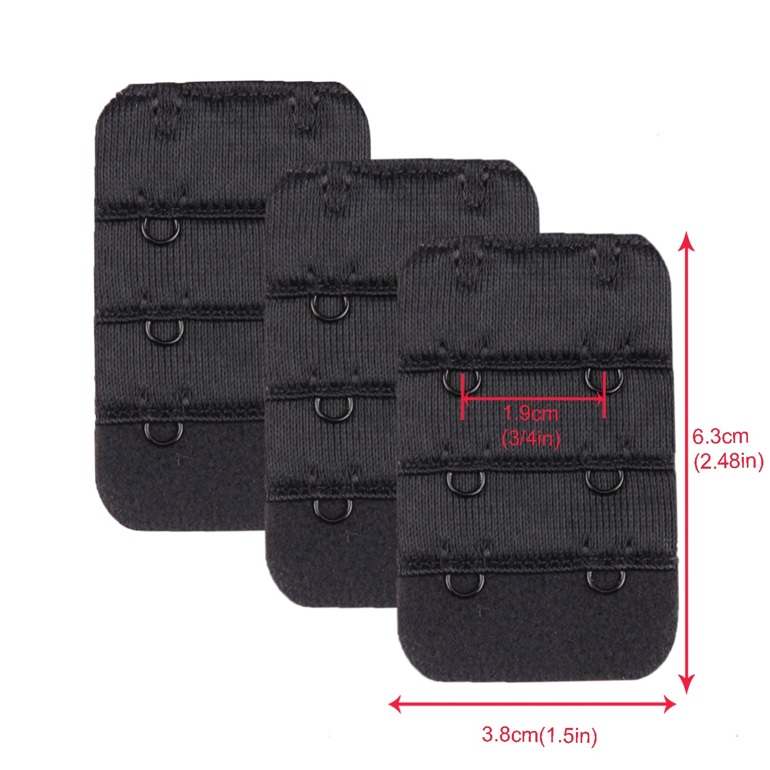 Women's Bra Extender 3pcs Pack size