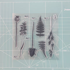 Plant Silicone Clear Stamps for Art Making
