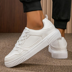 Women's Versatile Skate Shoes Low Platform Lightweight Sneakers