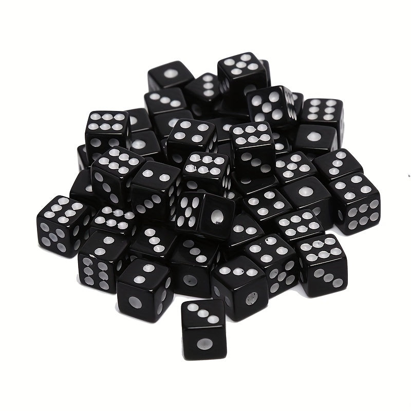 50pcs Gaming Dices Standard 6-Sided Dice for Parties and Board Games