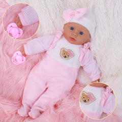 16 Reborn Youngsters Doll Soft Body Lifelike Soothing Item Gift Boys & Girls
