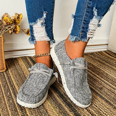 Women's Canvas Shoes Casual Lace Up Outdoor Sneakers Lightweight Low Top