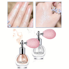 4 Colors Body Glitter Highlighter Powder Spray High Gloss Shimmer