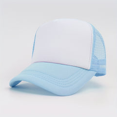 Fluorescent Baseball Cap Sunscreen Trucker Hat Mesh Breathable Adjustable