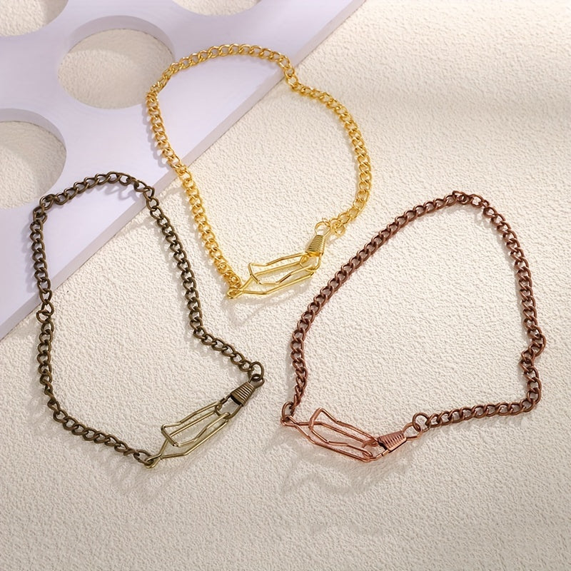 Vintage Metal Clip Pocket Watch Chain Accessory for Pocket Watch