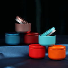 6pcs Storage Iron Box Candle Jar Candy Box Tea Leaf Box