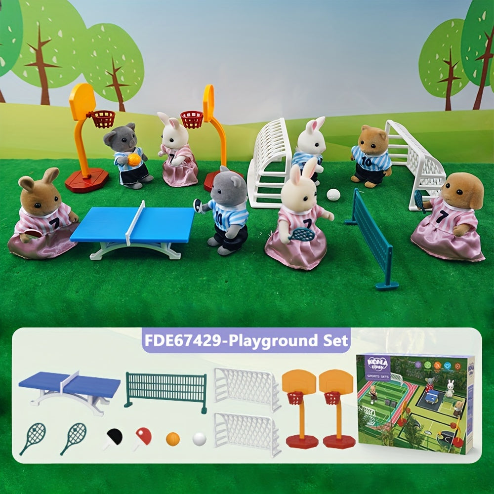 1:12 Dollhouse Classroom Pool Playground Accessories Lighting F