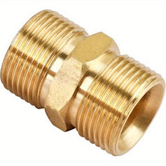 Pressure Washer Hose Coupler M22 14mm Male To M22 14mm Male Solid Brass