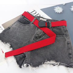 Metal Canvas Belt Width Hypoallergenic Trouser Belt For Women
