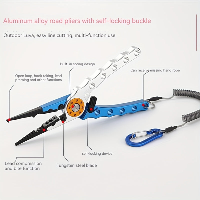 Aluminum Fishing Pliers Lock Fish Control Tool