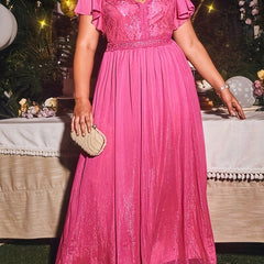 Bridesmaid Dress Sweetheart Neck Maxi Evening Formal Dress