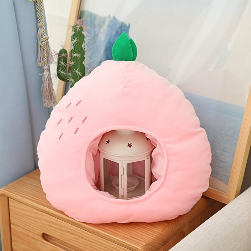 Holiday Party Headgear Soft Peach Plush Hat Photo Props Cartoon
