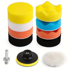 11pcs Car Foam Drill 3 Inch Buffing Pad Polishing Pads Kit Buffer Polisher Kit