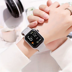 LED Electronic Watch Block Digital Student's Watch
