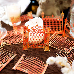 10pcs Hollowed Stamping Card Curtain Decorative Paper