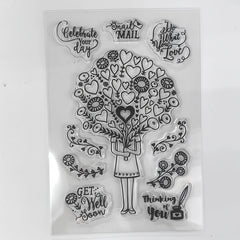 Hand In Hand Clear Stamps Father's Transparent Stamp DIY Craft Making