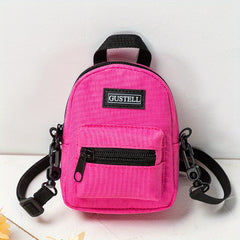 Kids Crossbody Bag Adjustable Strap Boys Girls Solid Versatile Bag
