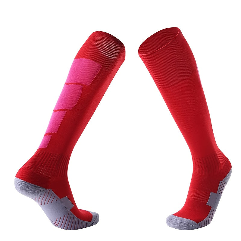 1pair Men's Non slip Breathable Knee High Stockings