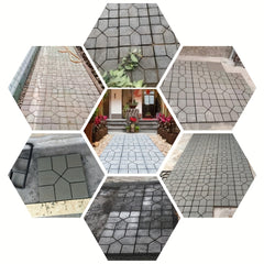 Cement Brick Stone Road Concrete Mold Garden Road Mold H Model