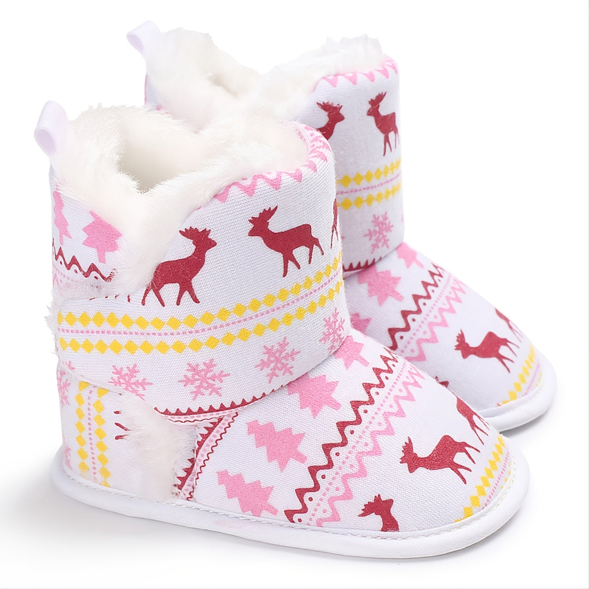 Christmas Baby Fleece Warm Snow Shoes Boots