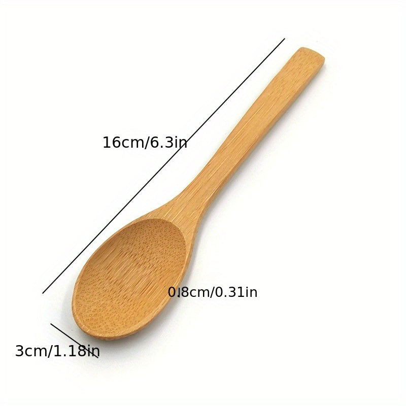 Bamboo Wood Spoon Nonstick Heat Resistant Cooking Serving Salad Stir