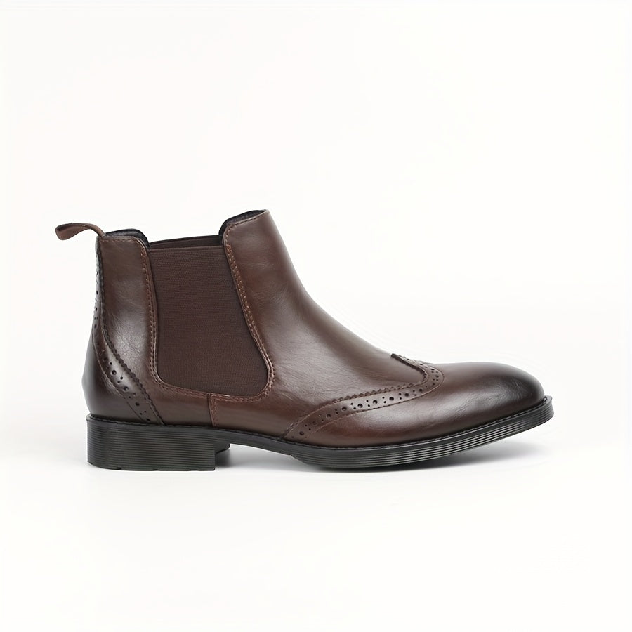 Men's Brogue Chelsea Boots Casual Shoes