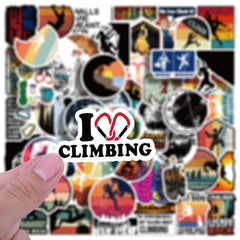 60pcs Climbing Stickers Extreme Sports Rock Climbing Stickers