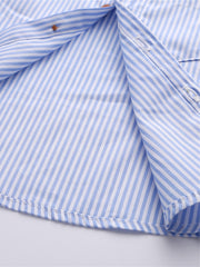 Toddler Boys Gentlemen Suit Stripe Shirt Suspender Pants Outfit Set