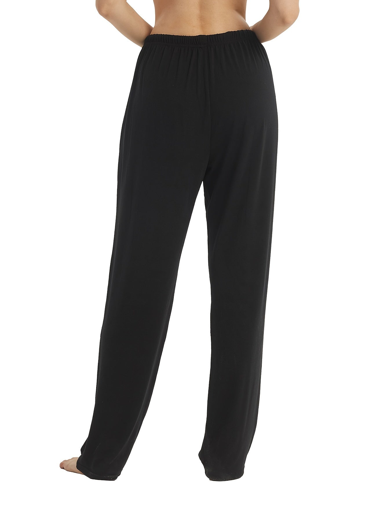 Women's Solid Pajama Pants Soft & Comfy Lounge Pants