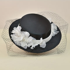 French Style Veil Wedding Hat Fascinator Hats Vintage Tea Party