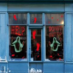 Halloween Bloody Window Sticker Party Decor Toilet Decoration Creepy Print