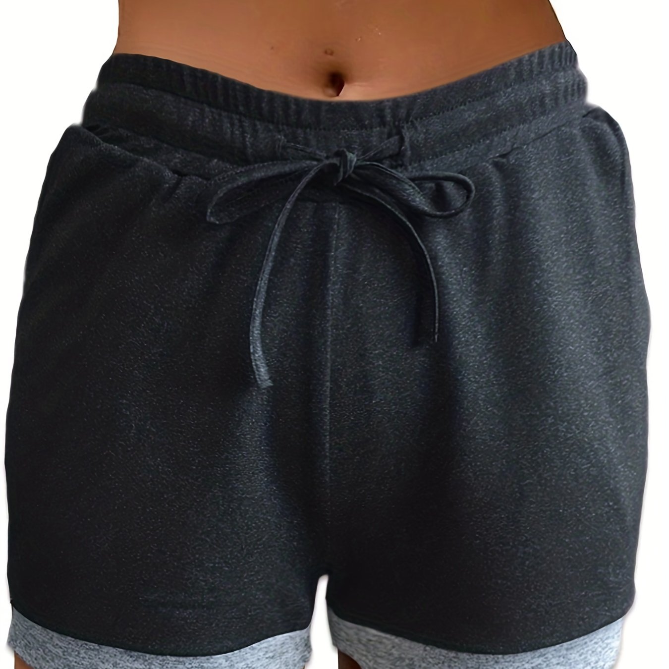 Two Tone Drawstring Shorts for Summer