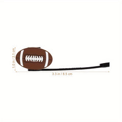 5pcs 8mm Straw Cap PVC Tip Cover Rugby Football Design Reusable