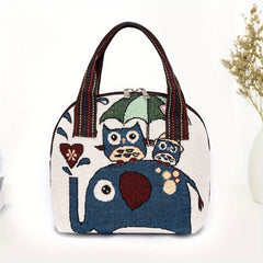 Handbag Bag Women's Bag Going Out To Work Mummy Bag Weaving Ethnic Style
