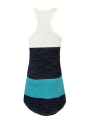 Sleeveless Crew Neck Lounge Dress for Women