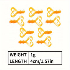 50pcs Bionic Soft Fishing Baits - Trout Bass Lures Tackle