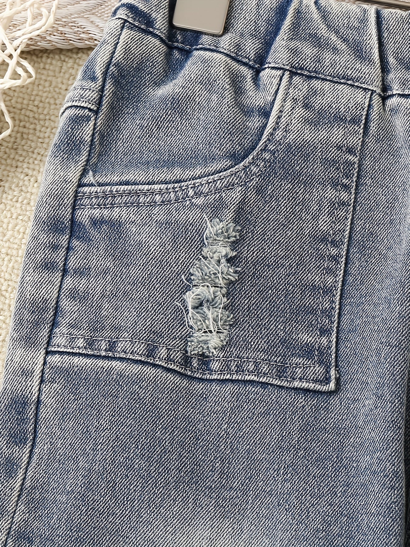 Toddler Girls Denim Flare Leg Pants Kids Spring Summer Clothes