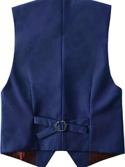 Boys Formal Sleeveless Vest Button Down Solid Vest For Party