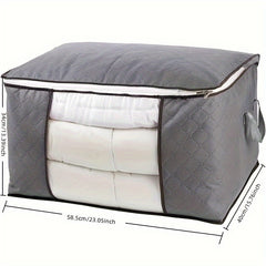 Large Capacity Folding Clothes Storage Bag with Window & Handles