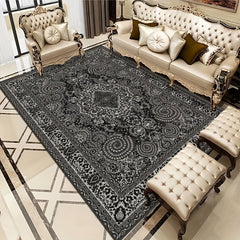 Vintage Boho Area Rug Stain Resistant Non Shedding Floral Floor Mat