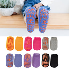 6 Pairs Non Slip Silicone Gripping Socks Low Cut Yoga Socks