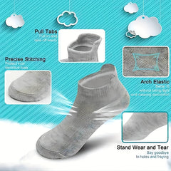 25 Pairs Boys Solid Grip Short Crew Socks for Toddlers