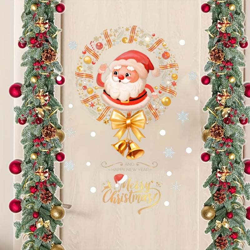 Santa Window Painting Stickers Christmas Decorations