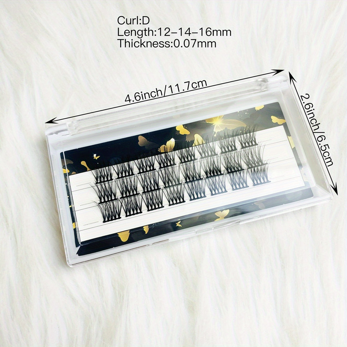 D Curl Volume Lash Clusters for DIY Extensions 100 Clusters 12 14 16mm Mix