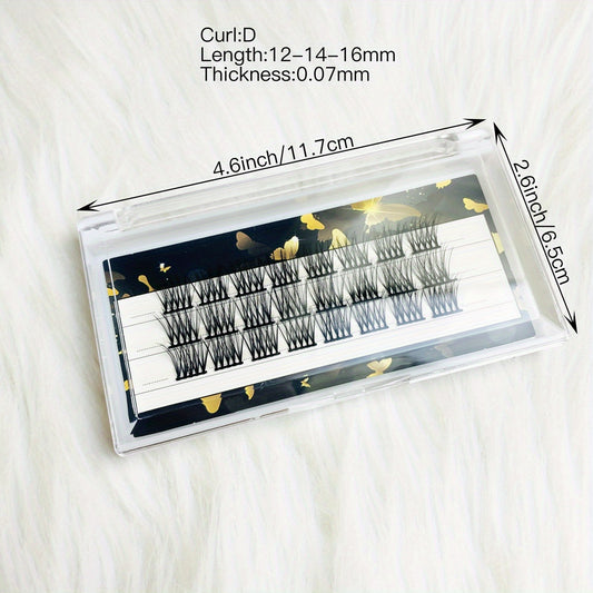 D Curl Volume Lash Clusters for DIY Extensions 100 Clusters 12 14 16mm Mix