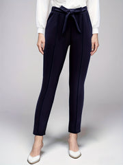 High Waist Tie Knot Skinny Pants