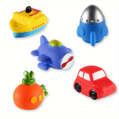 LEEKOTEI Bath Toy Water Squirters Set Mixed Colors for Baby Toddler
