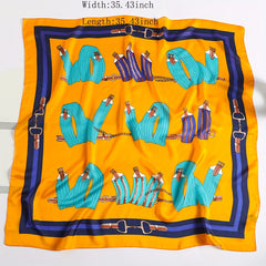 Polyester Print Scarf All match Elasticity Neck Scarf