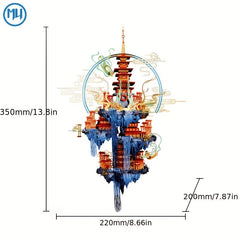 MU Penglai Xiandao 3D Metal Assembly Model Jigsaw Puzzle DIY Gift Adult